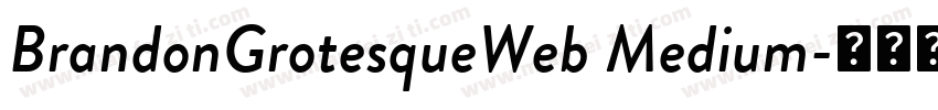 BrandonGrotesqueWeb Medium字体转换